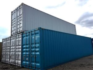 stacked general purpose shipping container