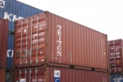 Triton 20 ft 4 star shipping container red