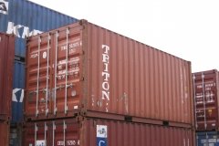 Triton 20 ft 4 star shipping container red