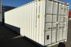 White 40' High Cube New Container